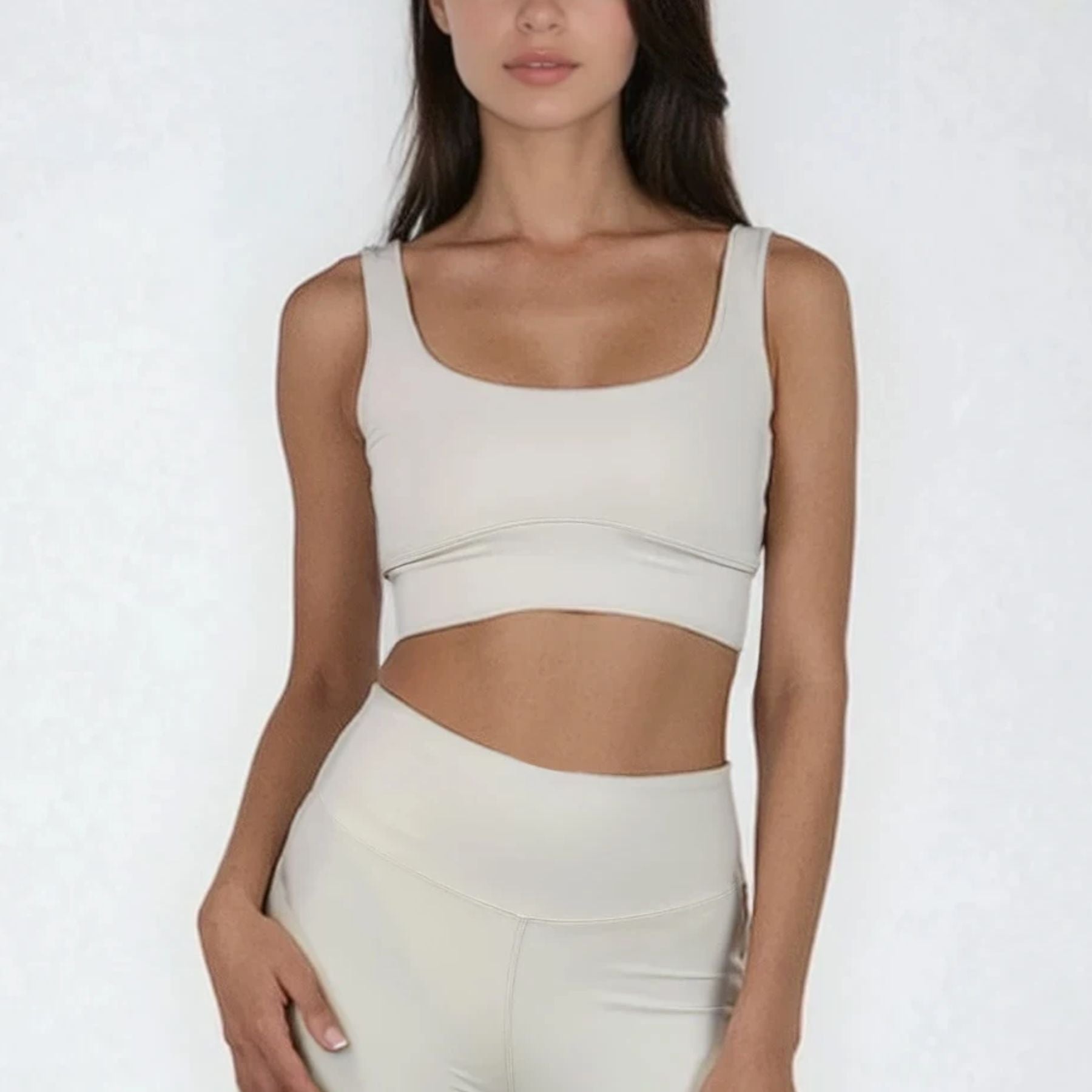 ReShape Fabric Sports Bra - Ivory