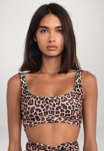 Active Bralette Top - Animalier
